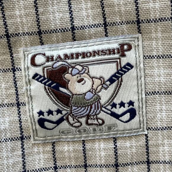 Vintage Khaki And Navy Plaid Sport Jacket Size 12M - Picture 3 of 8